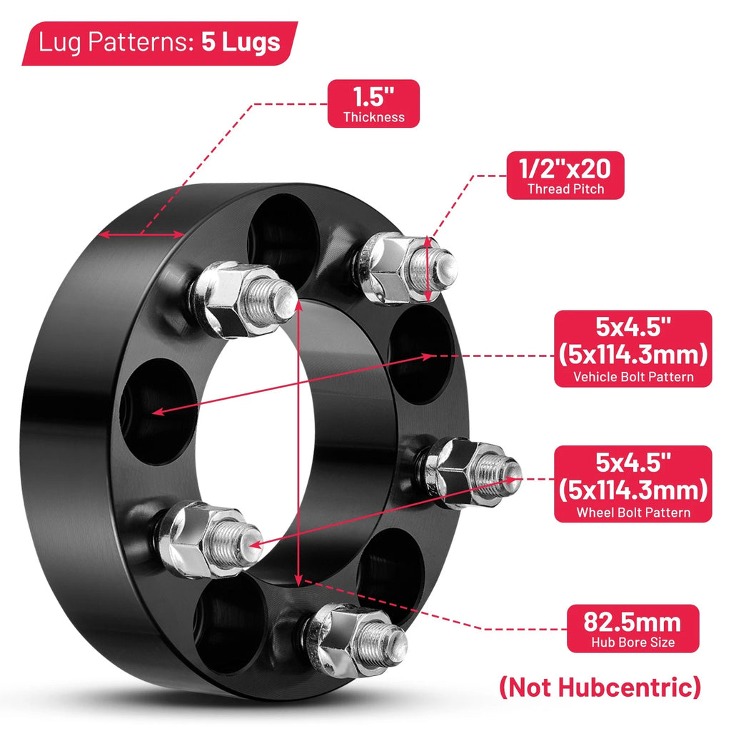 Wheel Spacers for Lincoln Aviator (2003-2005)