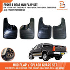 Rubber Mud Flap Splash Guards for Toyota Hilux MK6 MK7 SR5 (2005-2014)