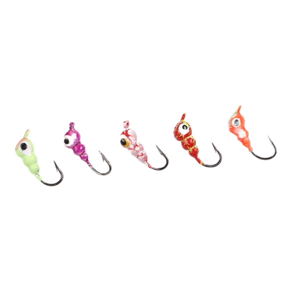 Set of 5 Soft Bait Jig Heads for Ice Fishing