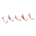 Set of 5 Soft Bait Jig Heads for Ice Fishing