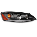 2X Headlight Assembly for Pontiac G6 (2005–2010) - Black Amber