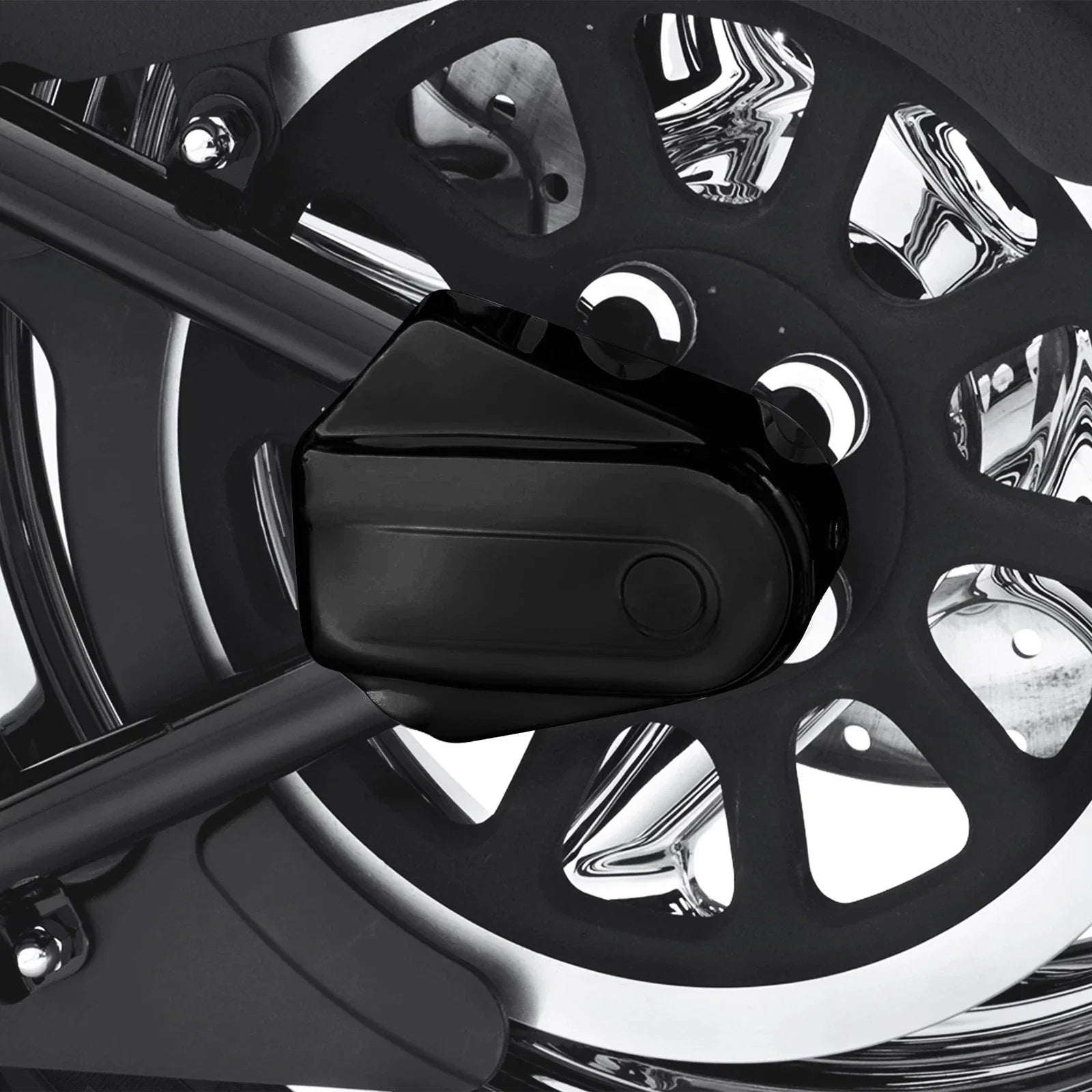 Black Rear Axle Cover for Harley Heritage Softail Classic (2008-2017)