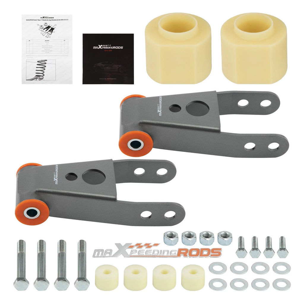 3'' Front + 2'' Rear Leveling Lift Kit for Jeep Cherokee XJ (1984–2001)