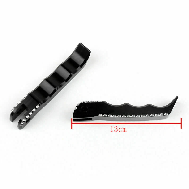 Front & Rear Footrest Foot Pegs for Suzuki GSXR 1300 Hayabusa (2008–2015) Black T9