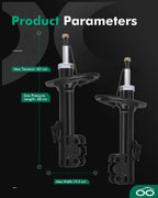 Front Shocks Struts for Toyota Camry (2007–2011), Avalon (2006–2012), Lexus ES350 (2007–2009)