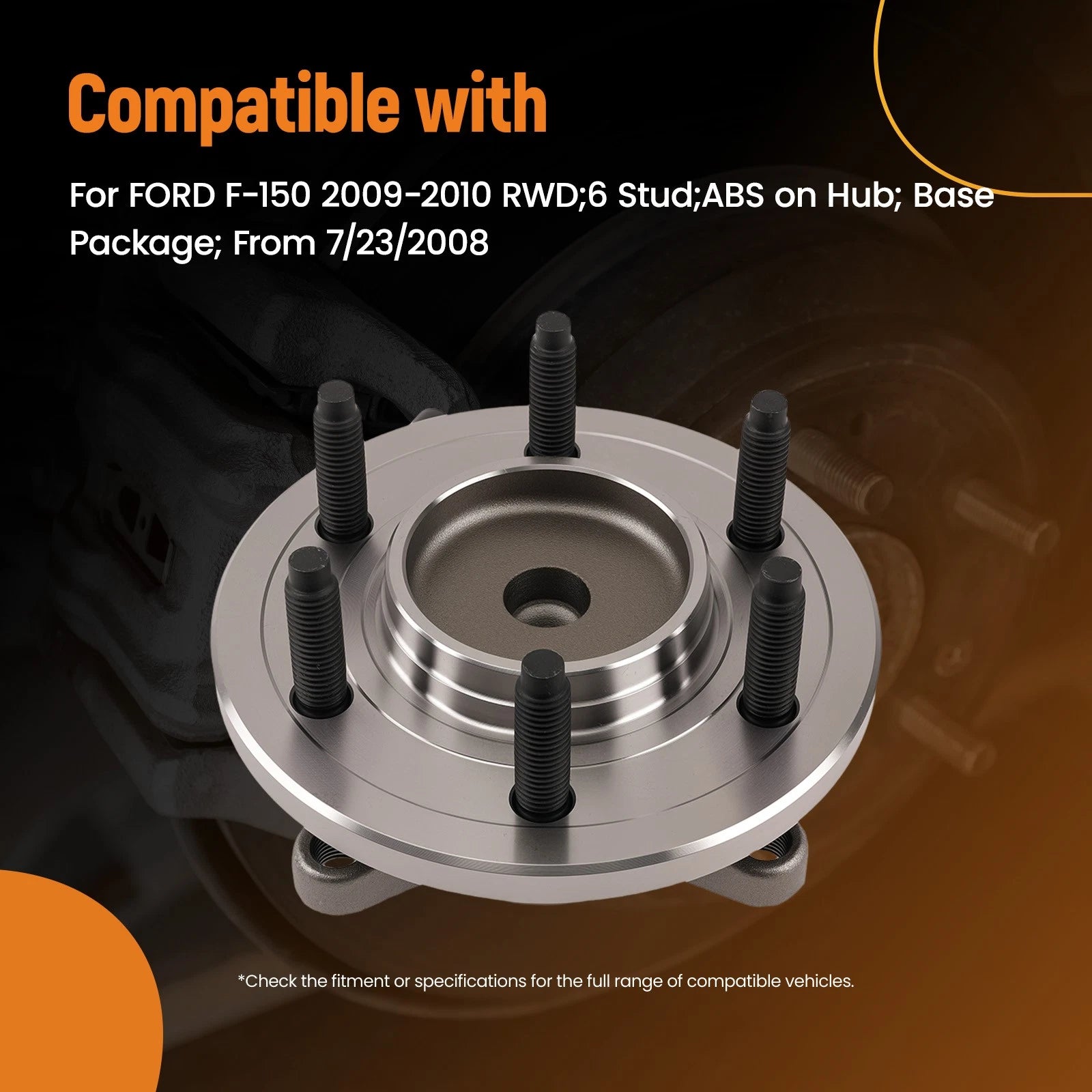 Front Wheel Hub Bearing Set for Ford F-150 (2009–2010)
