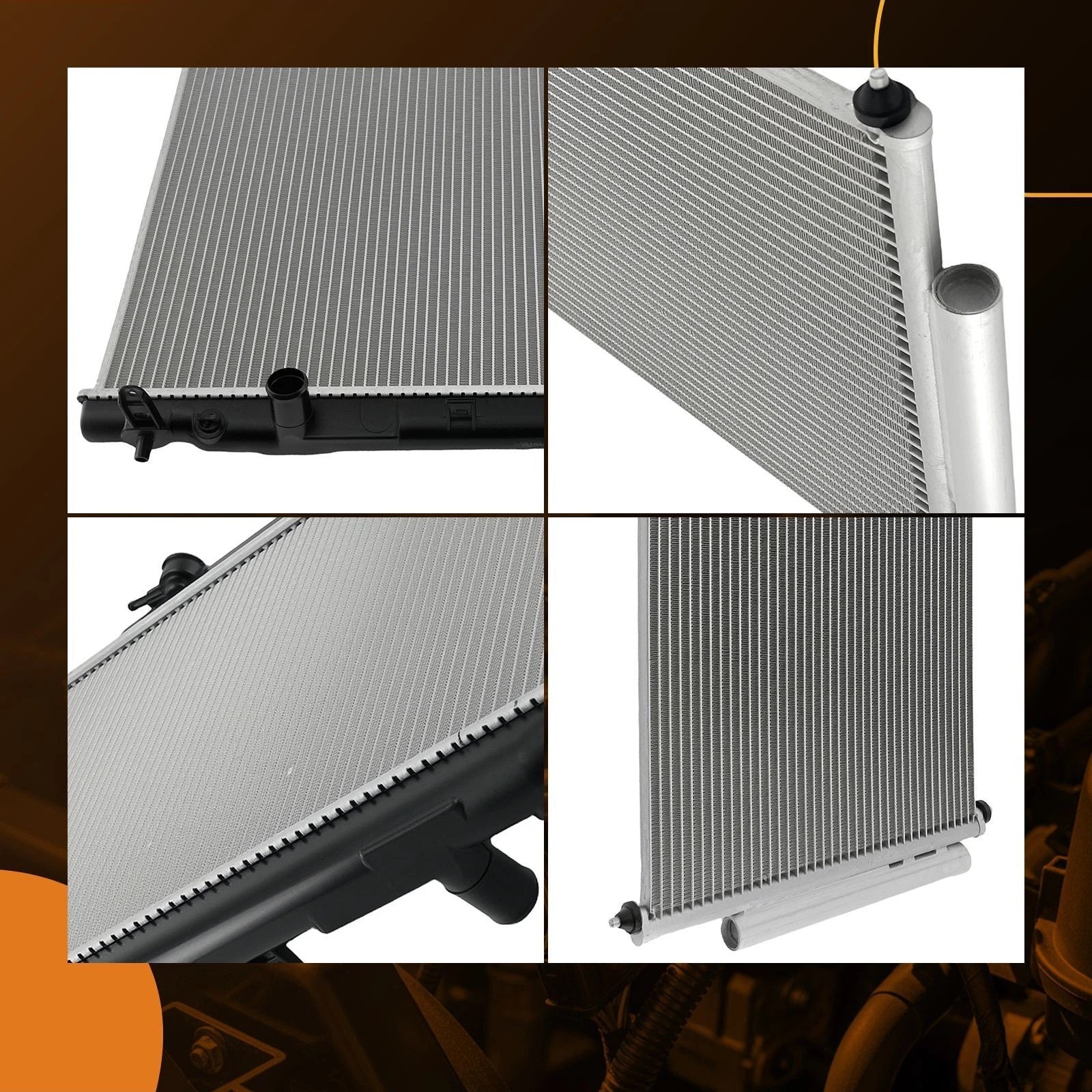 Coolant Radiator & Condenser for Honda CR-V (2012–2016)
