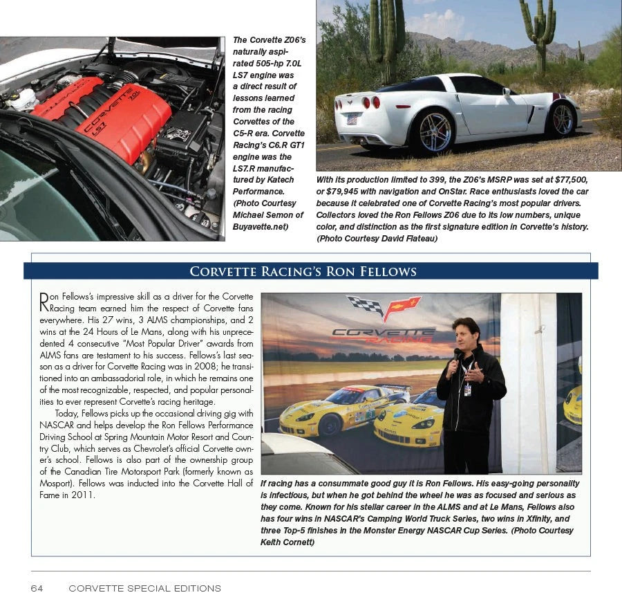 Corvette Special Editions Book for Chevrolet Corvette (1963-2023)