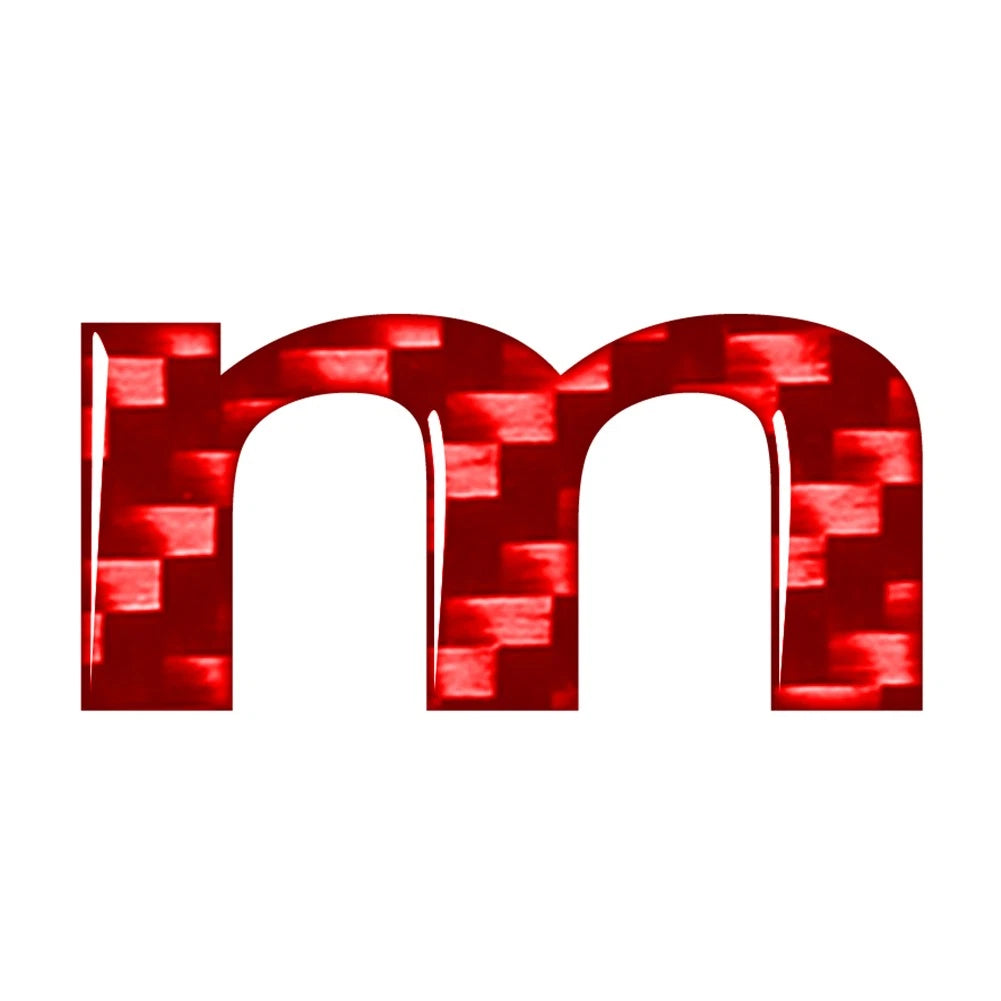 Red Lowercase Alphabet Letter Decals for Door Wall Window Badge Emblem