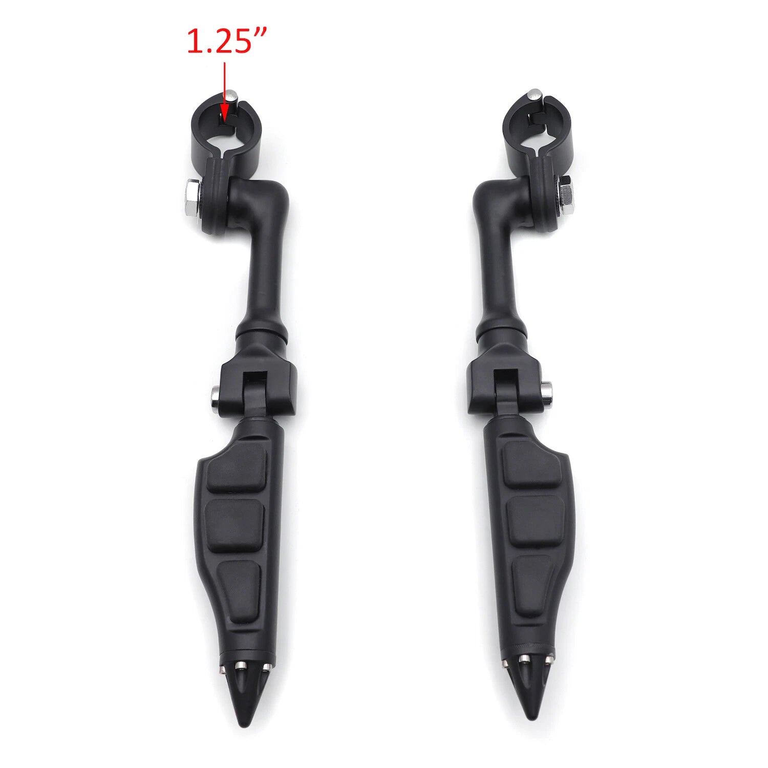 4.5" Stiletto Spike FootPeg for Harley Honda Yamaha (Fits 1.25" Engine Guard)