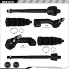 Set of 2 Front Inner Outer Tie Rod Ends for Ford Expedition F-150 (2007–2017)