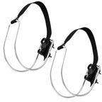 Set of 2 Stainless Steel Ring Buoy Mounting Bracket Holders for Rail/Flat Mount
