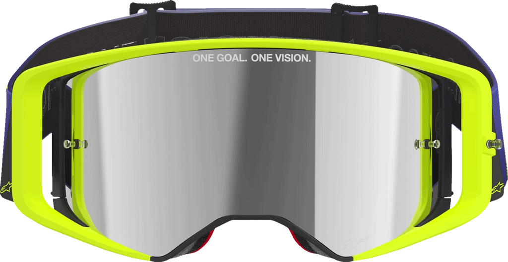Supertech Goggles for AlpineStars (Purple/Yellow, Silver Mirror Lens)