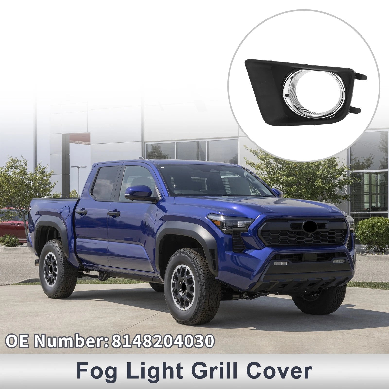 1 Pc Fog Light Grill for Toyota Tacoma (2012–2015) No. 8148204030