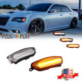 Clear Amber LED Side Mirror Signal Lights for Chrysler 300 (2011–2023)