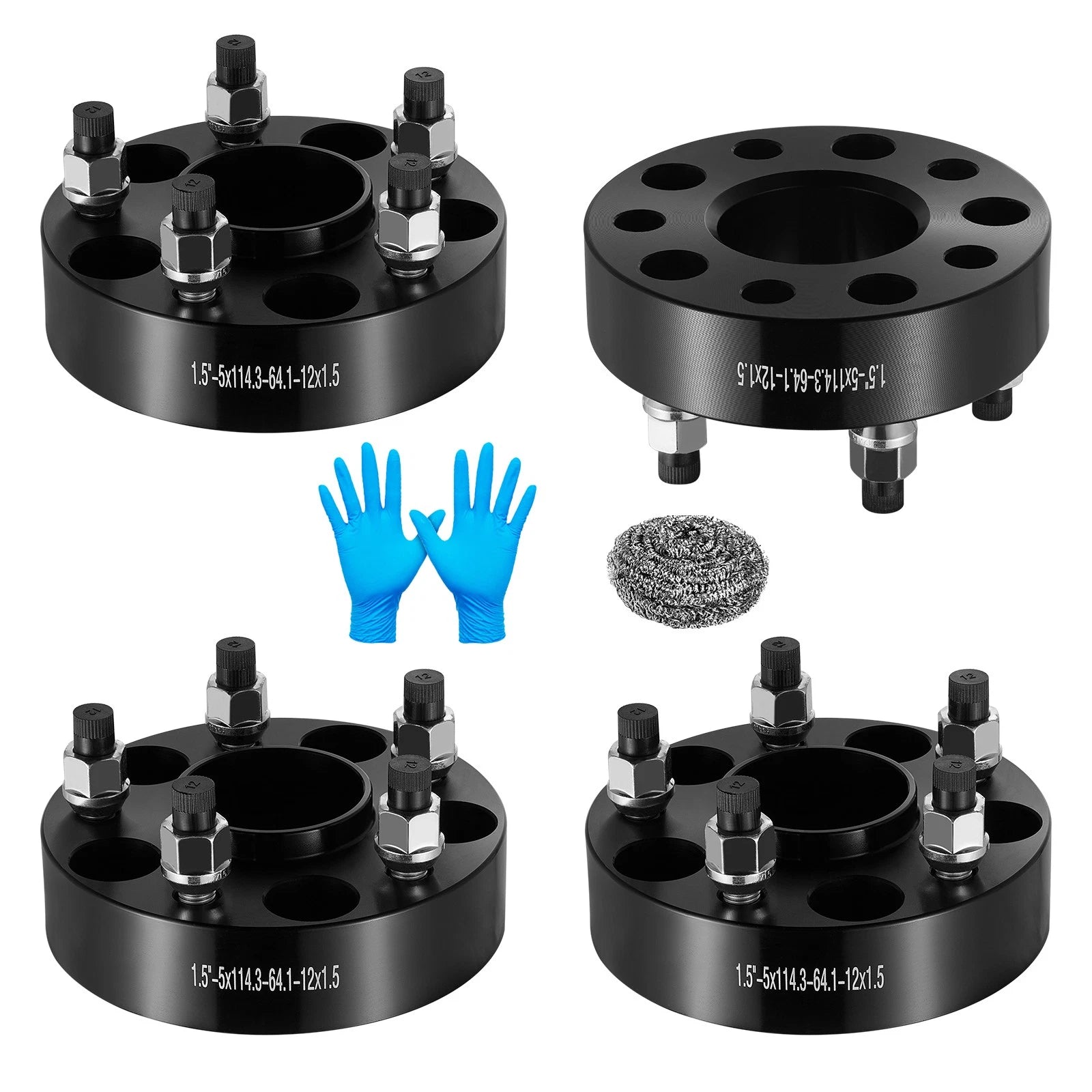 1.5" 5x114.3 Hubcentric Wheel Spacers for 2003–2011 Honda Element (64.1mm)