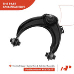 Set of 4 Front Upper Control Arms & Tie Rod Ends for Honda Accord (2003–2007)