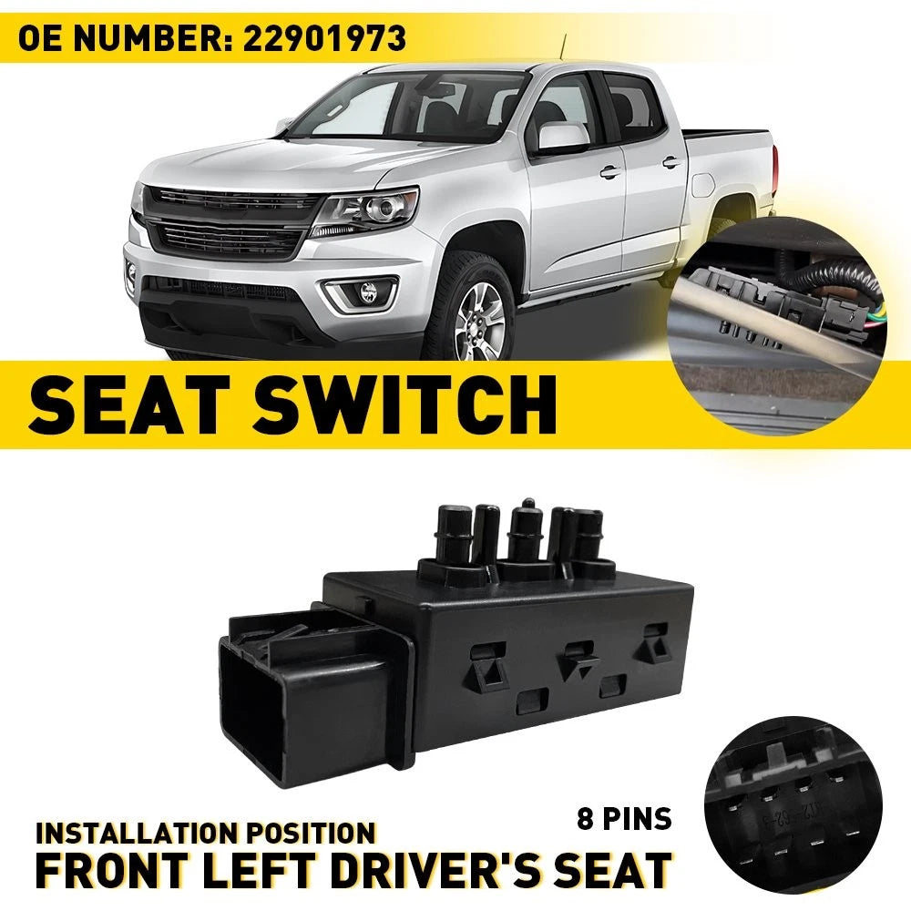 Left Power Seat Control Switch 22901973 for Chevrolet GMC Canyon (2015–2022)