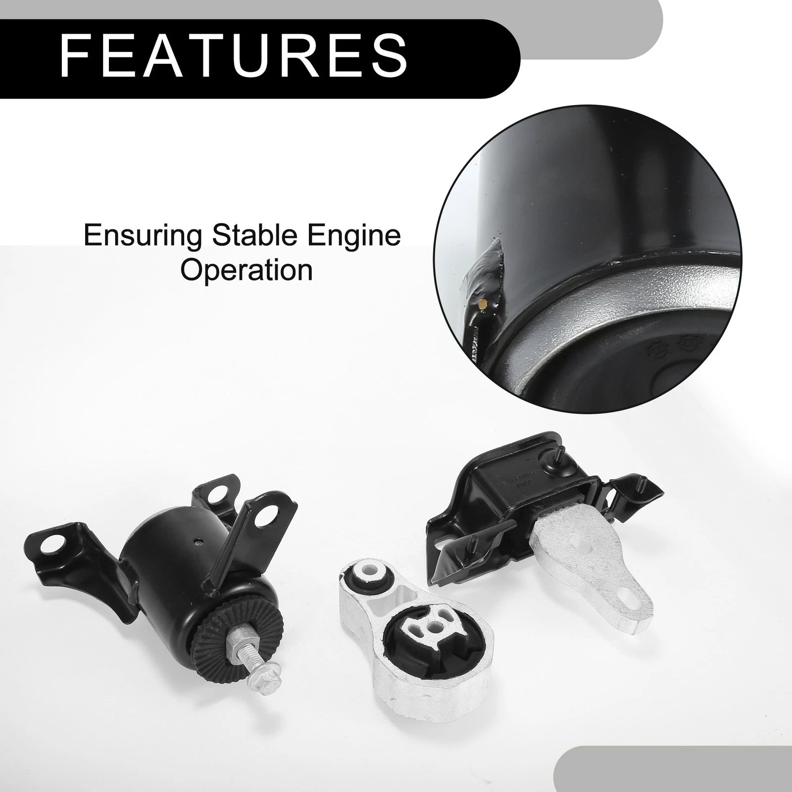 Engine Motor Trans Mount Set for Ford Fiesta 1.6L (2011–2017)