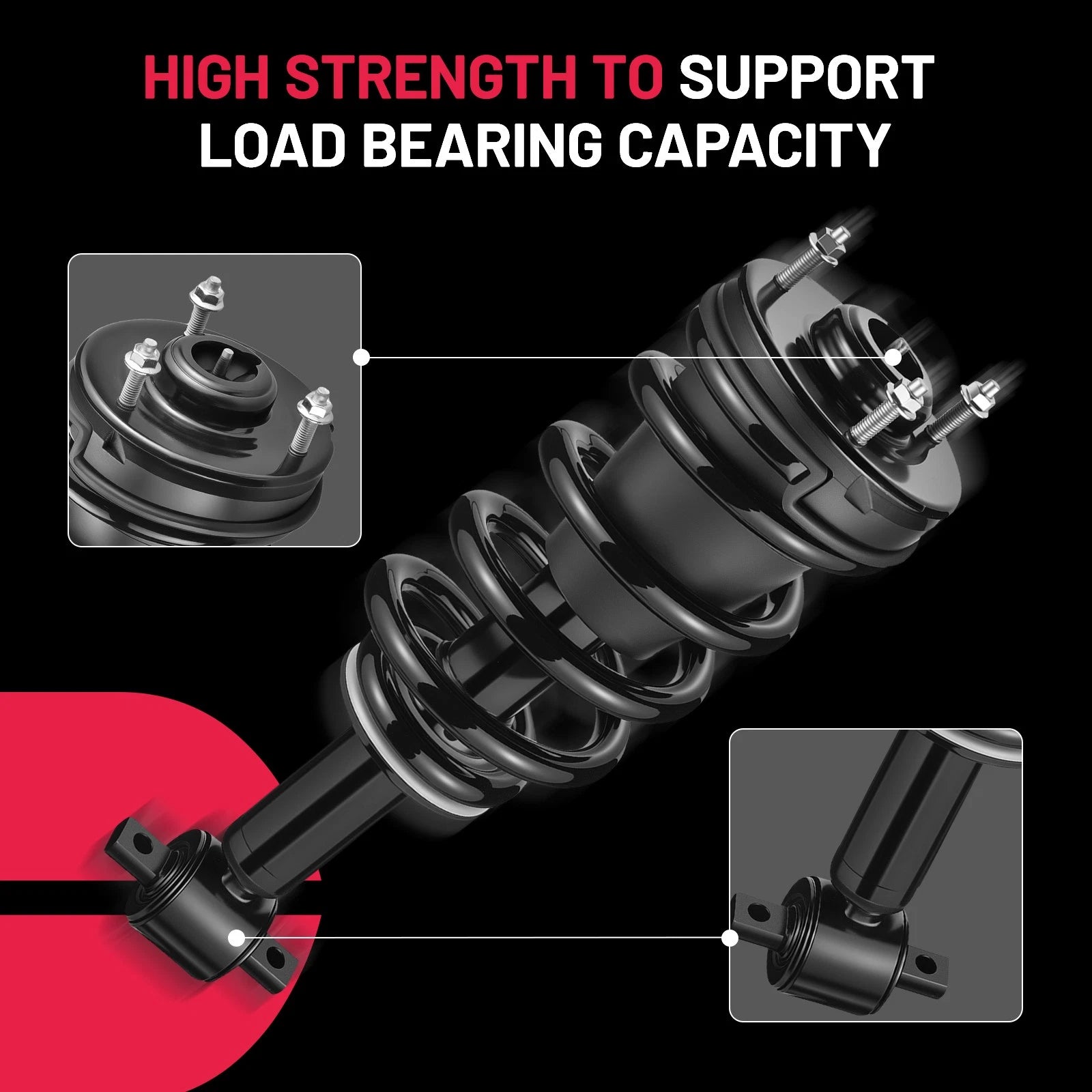 4PC Shocks Struts for Chevy Silverado GMC Sierra 1500 (2007-2013)
