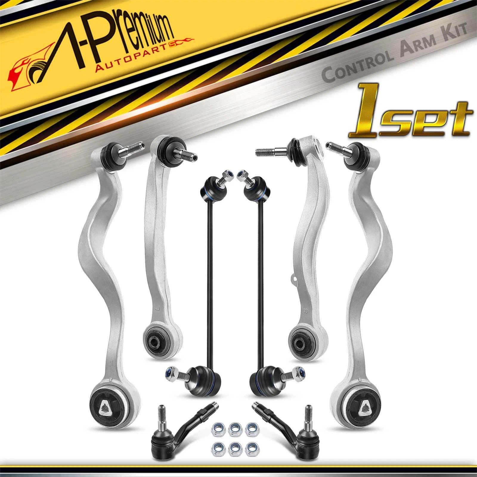 Set of 8 Front Lower Control Arm Bar Links for BMW 525i 528i 530i 535i 545i