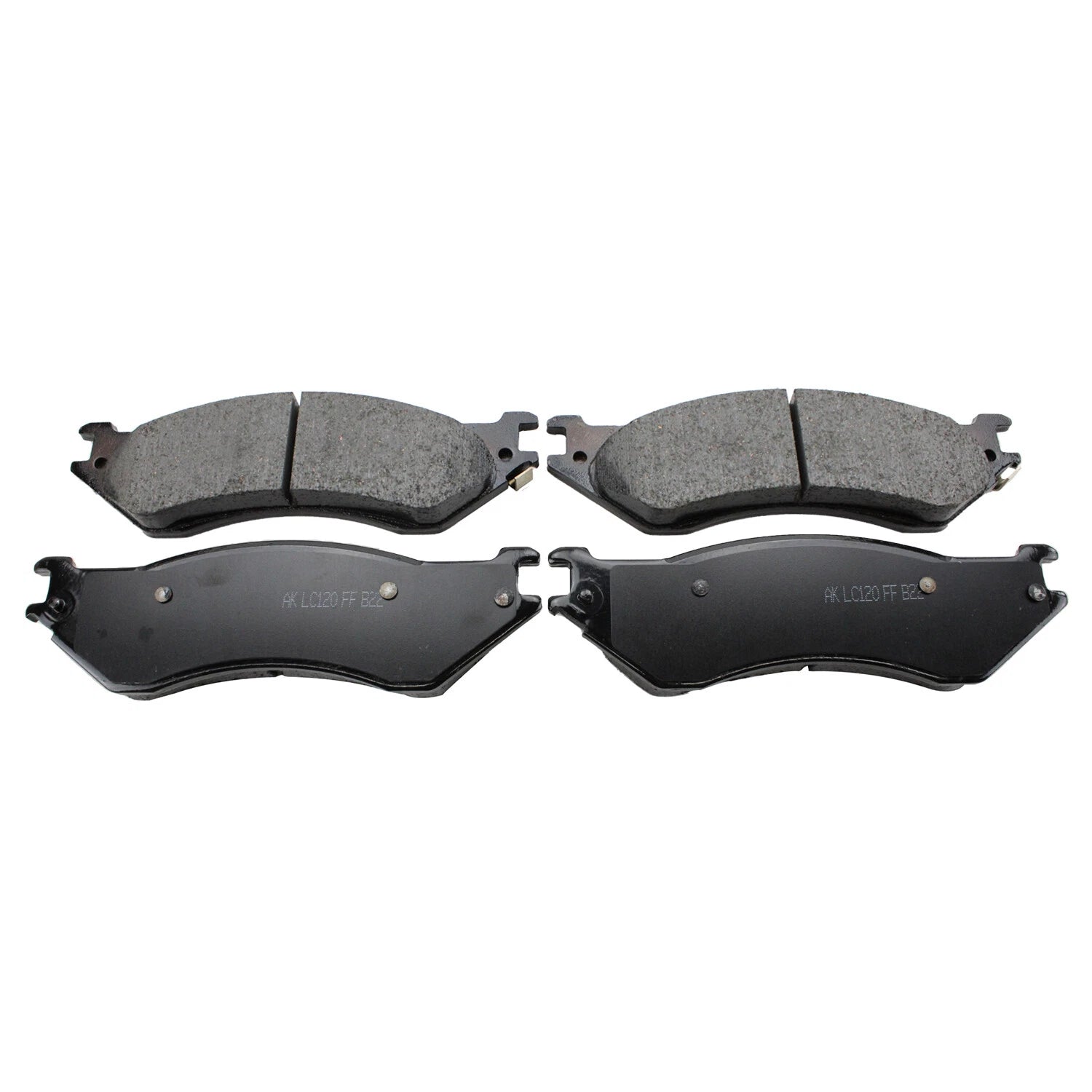 Set of 4 Rear ProAct Disc Brake Pads for Dodge Ram 1500/2500/3500 (2000–2008)