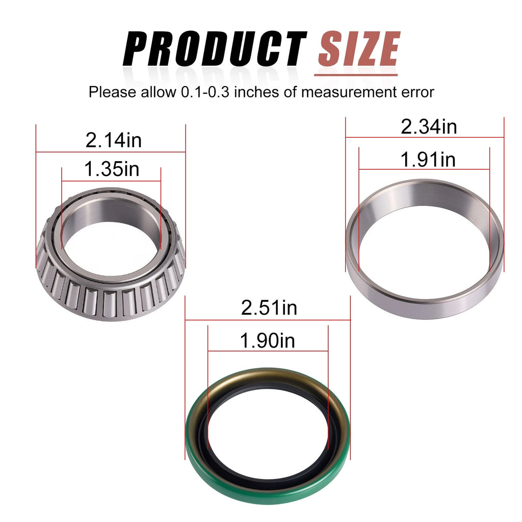 Rear Hub Bearing Seal Repair Kit for Polaris Trail Boss 330 (2003–2013)