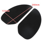 2X Side Tank Traction Grip Pads for Cafe Racer Custom Bobber Chopper T9