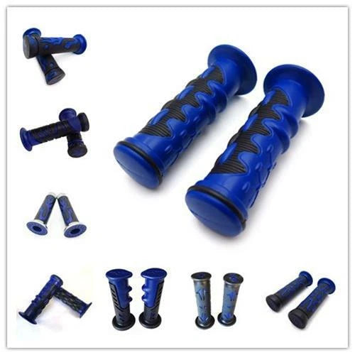 Rubber Handlebar Hand Grip for Honda Yamaha Suzuki (7/8" 22mm)