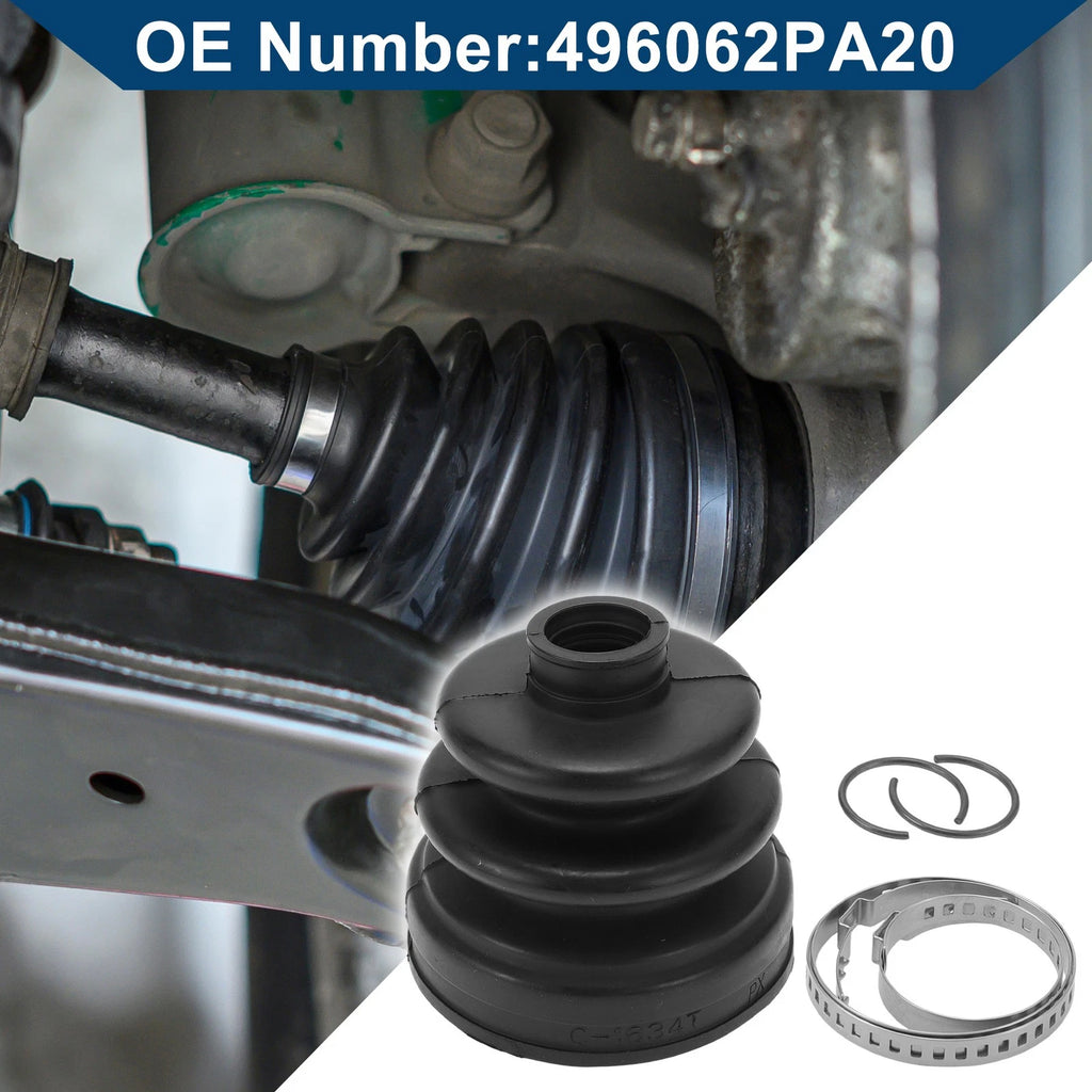 Inner CV Joint Boot Kit w/ Clamps for Hyundai Santa Fe (2009–2012)