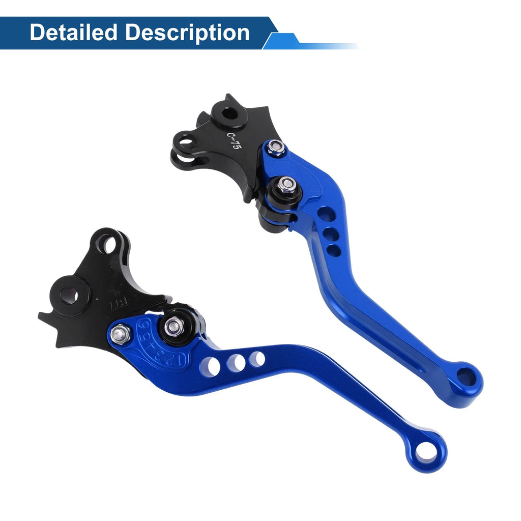 Adjustable Short Brake Clutch Levers for BMW R Nine T (2014–2016) - Blue