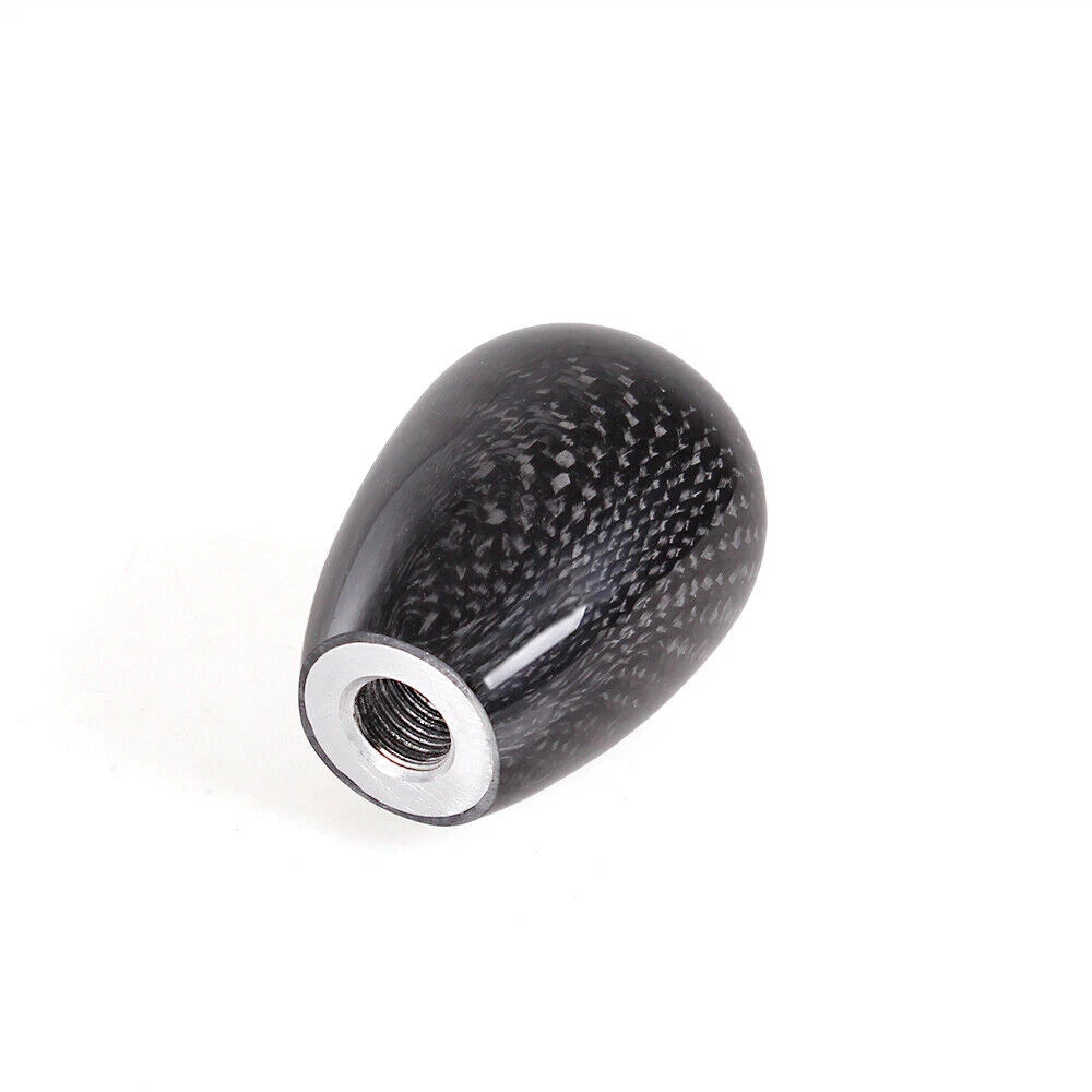 Universal Black Carbon Fiber Gear Shift Knob for 5/6 Speed Vehicles