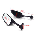 Black Racing Mirrors for Suzuki GSXR1000 (2001–2002) / GSXR600 GSXR750 (2001–2003)