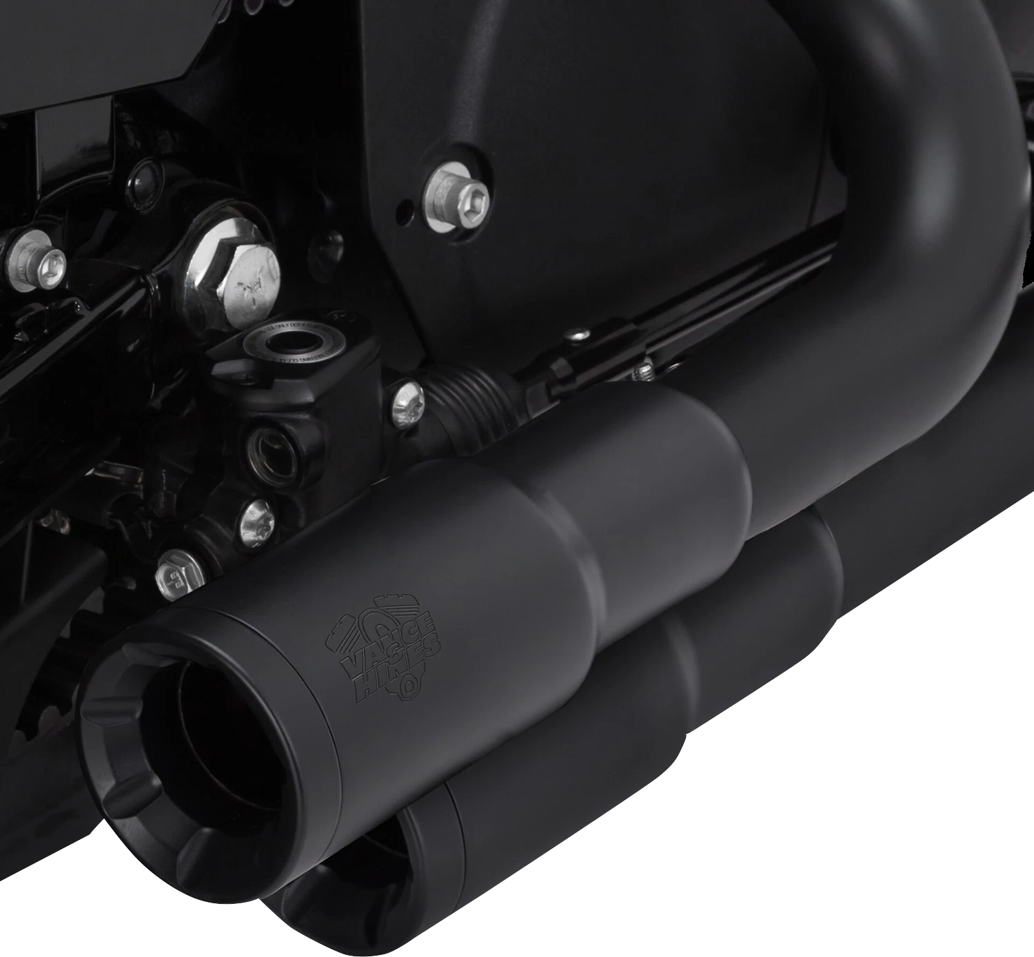 2X Vance & Hines Mini Grenades Black Exhaust for Harley XL Sportster (2014–2022)