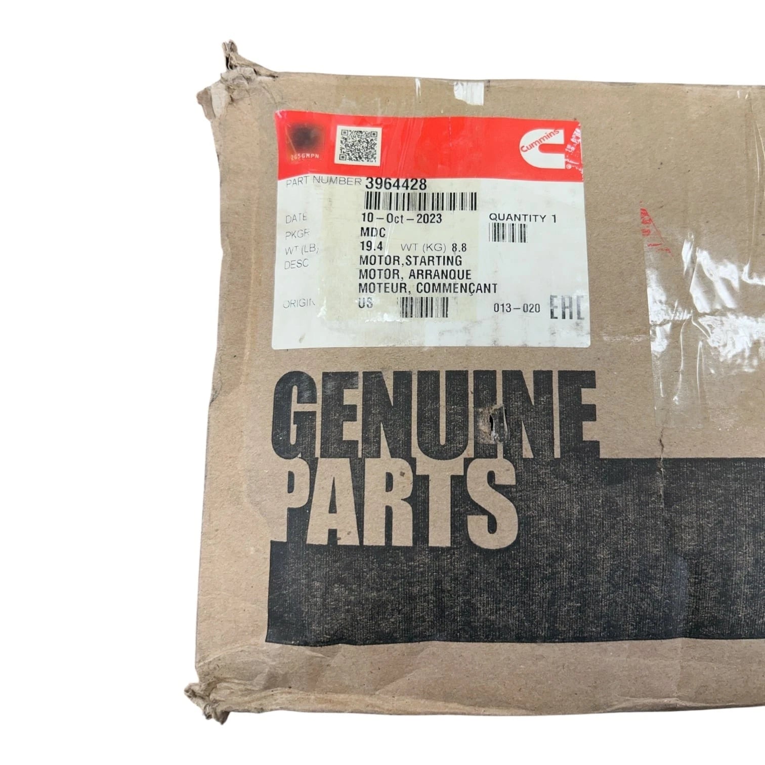 Starter Motor for Cummins B-Series 3.9L & 5.9L Diesel (3964428)