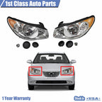 Set of 2 Front Headlights for Hyundai Elantra (2007–2009)