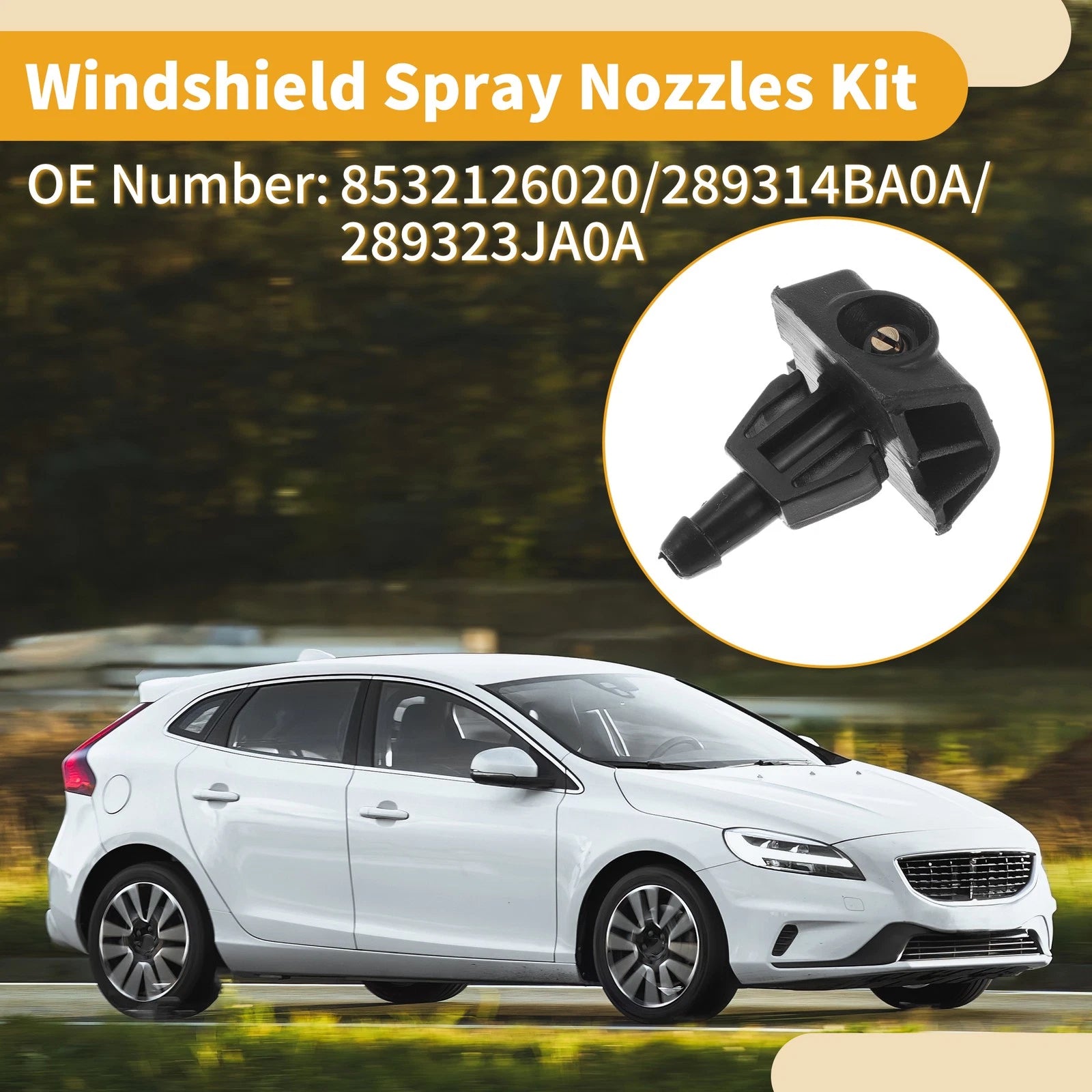 Windshield Washer Nozzle Kit for Nissan Juke (2011–2017) No. 8532126020