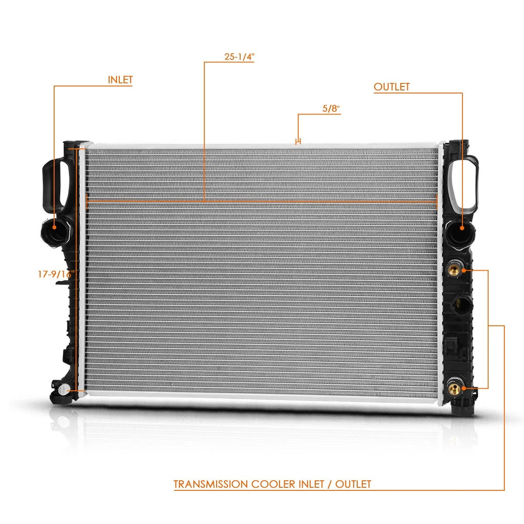 Aluminum Cooling Radiator DPI-2868 for Mercedes-Benz E320 E350 (2003–2009)