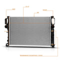Aluminum Cooling Radiator DPI-2868 for Mercedes-Benz E320 E350 (2003–2009)