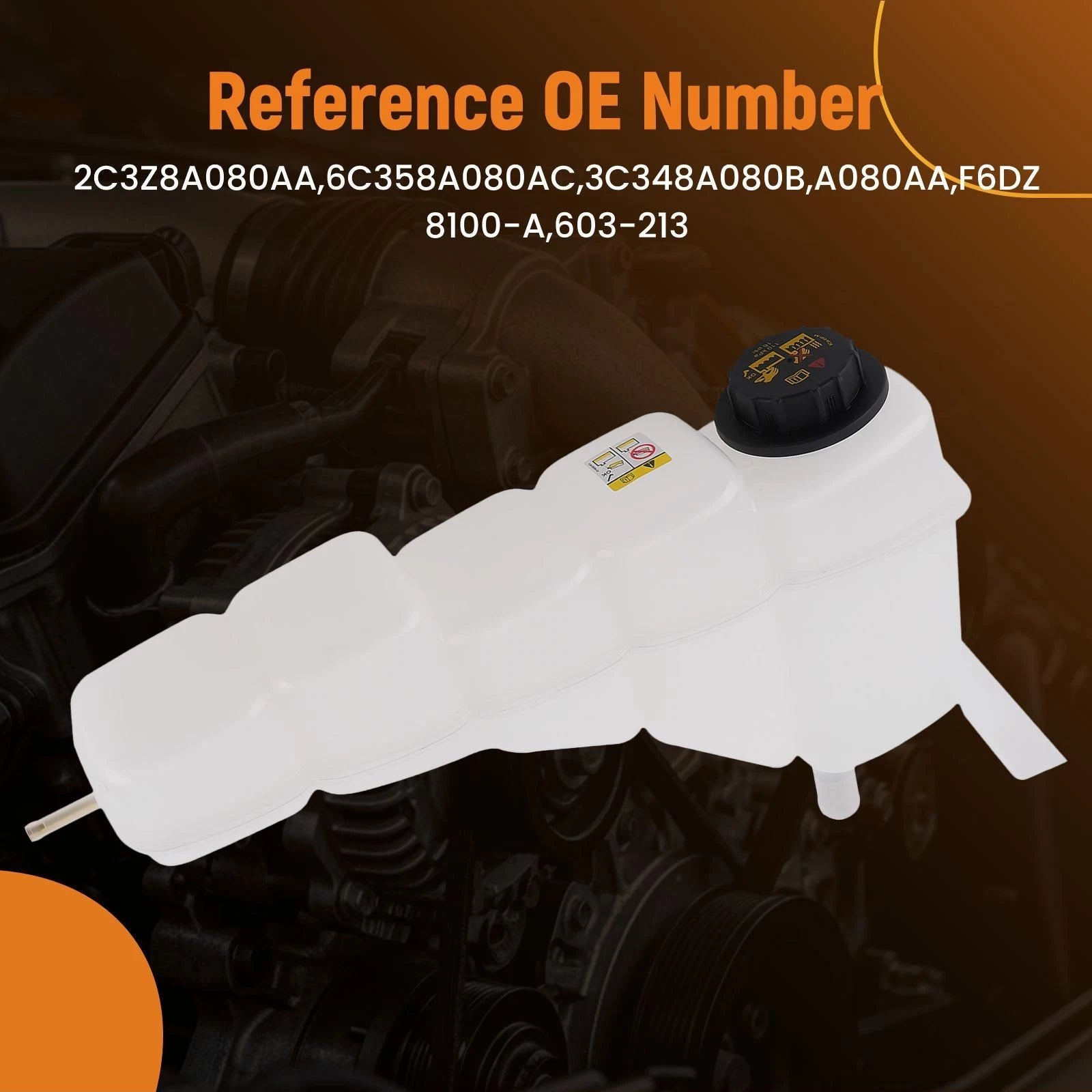 Coolant Overflow Bottle for Ford Excursion F-250 F-350 (2000–2005) 6C358A080AC