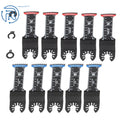 10Pcs Bi-Metal Oscillating Saw Blades for Wood Plastic (Universal)