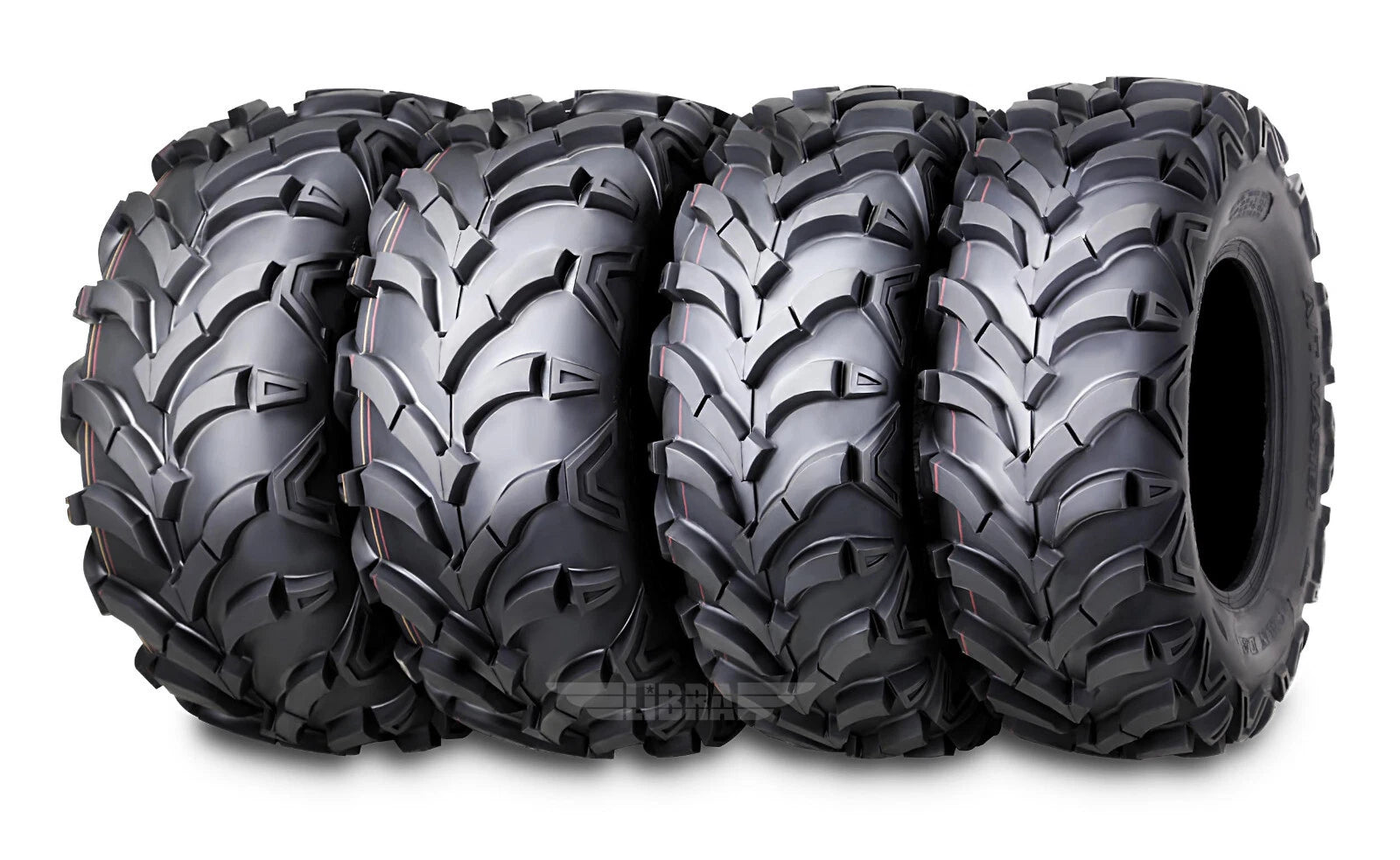 Set of 4 WANDA ATV/UTV Tires 25X8-12 25X10-12 for Arctic Cat 500 (2000–2009)