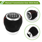 6 Speed Manual Gear Shift Knob for Subaru Impreza STI (2009–2018) Faux Leather Black