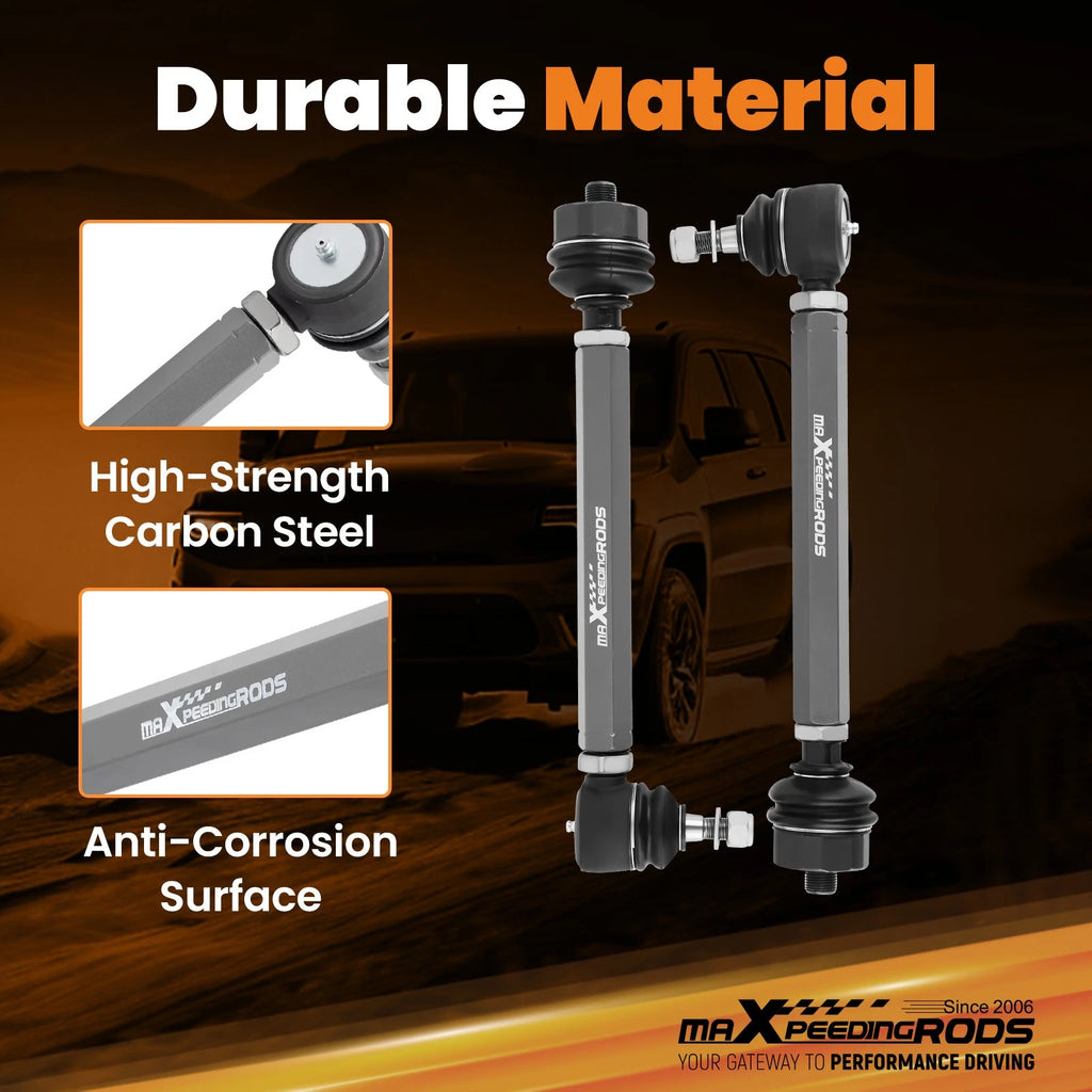 Heavy Duty Front Tie Rods for Chevy Silverado GMC Sierra (2001–2010) 2500HD 3500HD