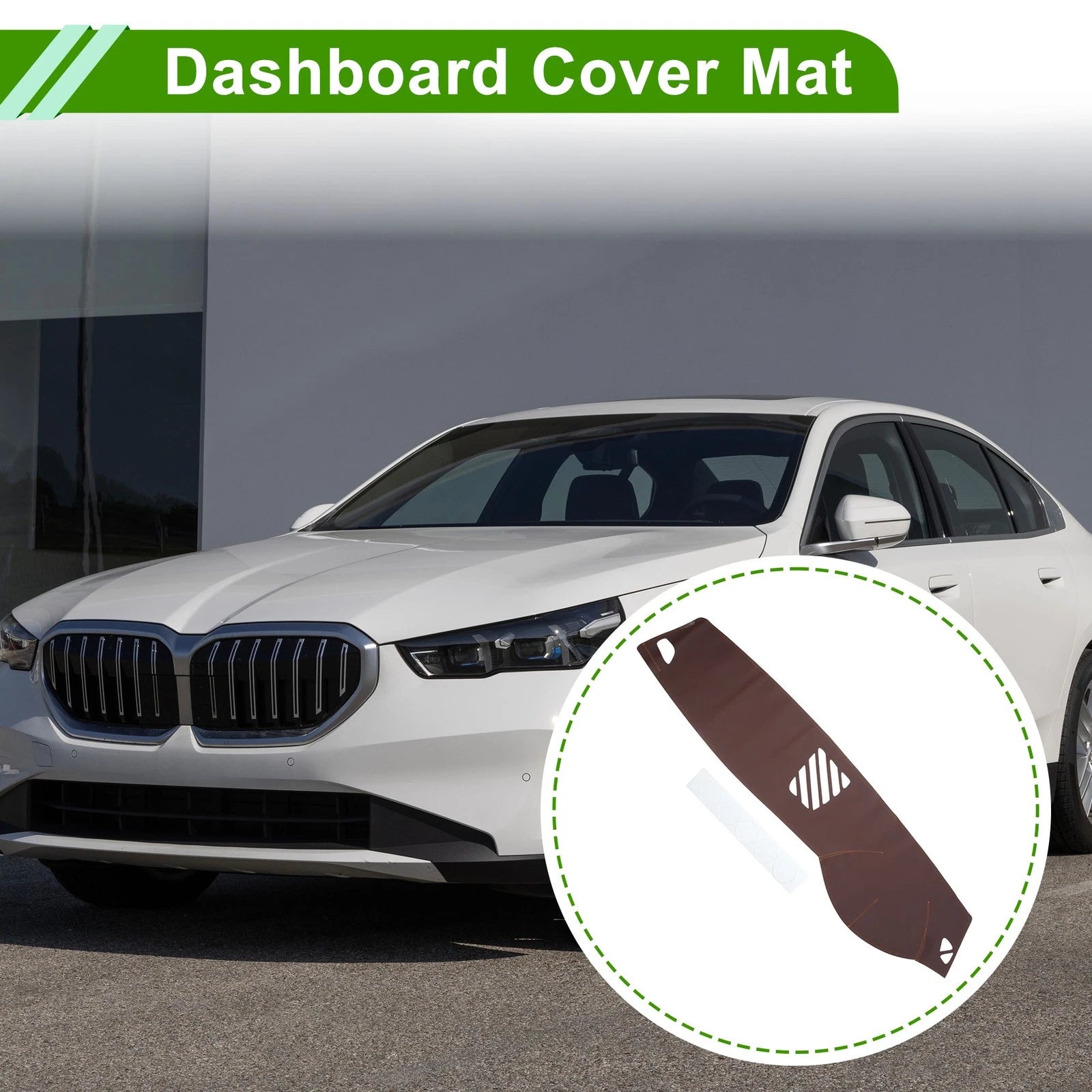 Dashboard Cover for BMW 5 Series (2014–2017) Dash Mat Carpet Brown