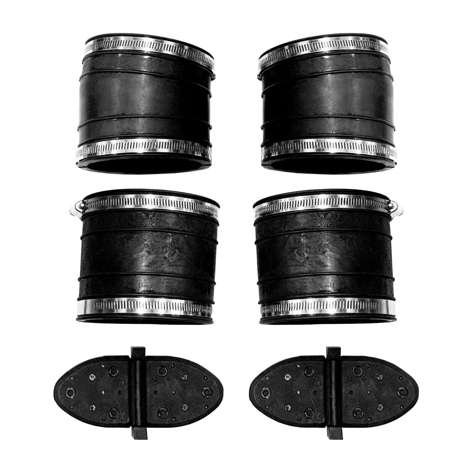 Exhaust Elbow & Riser Bellow Set for MerCruiser (4" with Flapper & Shutter)