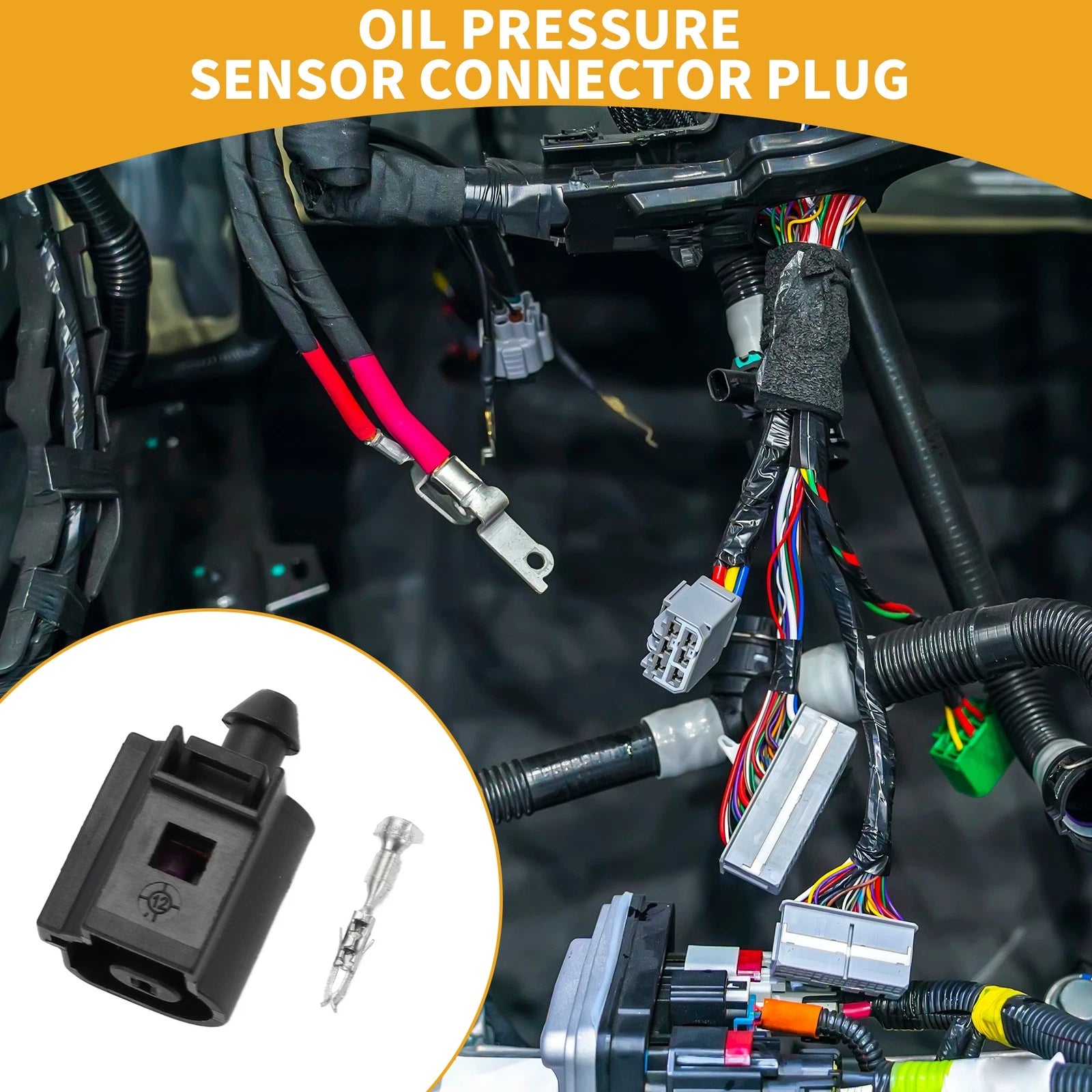 Oil Pressure Sensor Connector Plug for Volkswagen (1 Pin)