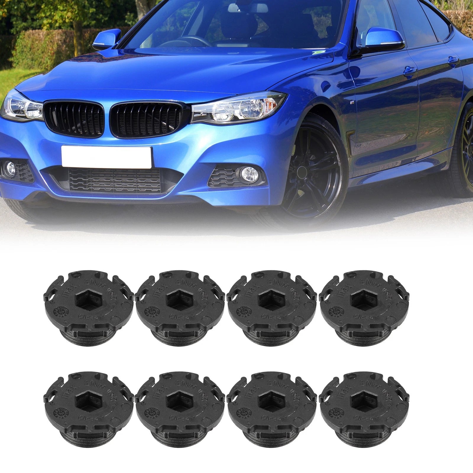 8pcs ABS Engine Oil Drain Plug for BMW 320i (2013–2015) 11137605018 723115336542