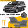 2X Leather Door Panels Armrest Cover for Honda Odyssey (2011–2017)