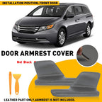 2X Leather Door Panels Armrest Cover for Honda Odyssey (2011–2017)